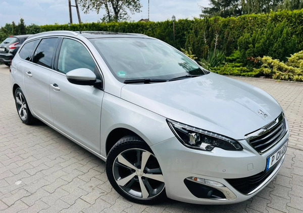Peugeot 308 cena 42900 przebieg: 89000, rok produkcji 2016 z Człopa małe 407